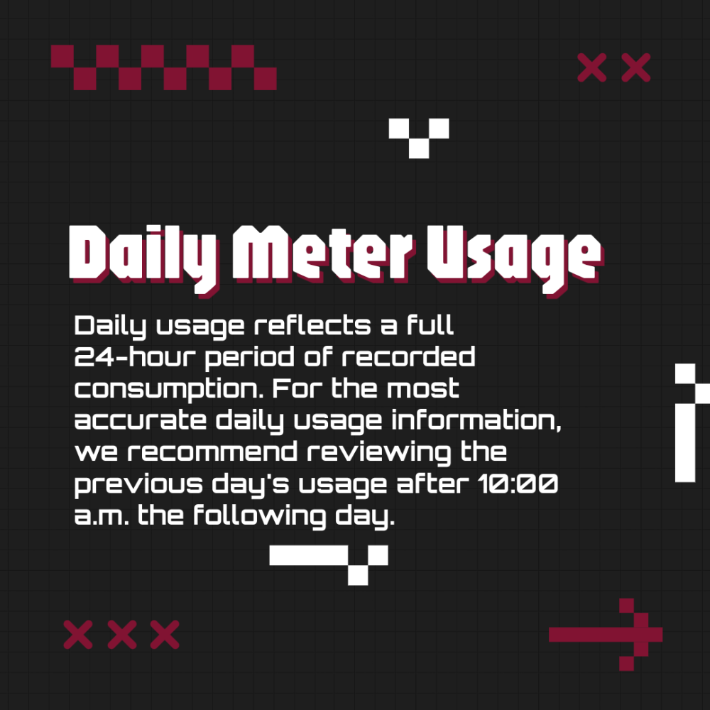daily meter usage